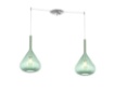 Immagine di Lampade Decentrante Ampolle Vetro Colorato Sospensione Moderna 2 Luci Regolabile Kona Top Light