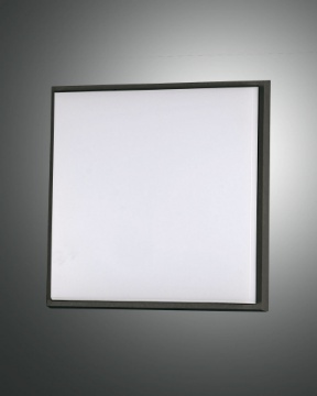 Immagine di Plafoniera per Esterno Led 23w Bordo Nero 24x24 cm Desdy IP54 Fabas 