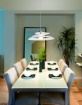 Immagine di Sospensione Paralume Vortice Vetro Bianco Led 18w Aragon Ø53 cm Fabas