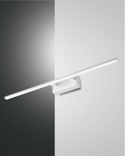 Immagine di Applique da Specchio Bagno Led 15w Nala Bianca L.75 cm IP44 Fabas