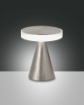 Immagine di Lumetto Led Touch Struttura Metallo Nichel Neutra H20 cm Fabas 