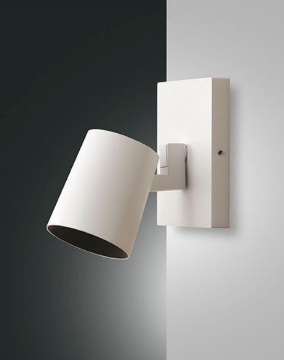 Immagine di Faretto Bianco Alluminio Pressofuso Modo 1xGU10 Orientabile Fabas
