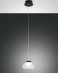 Immagine di Lampada Pendente per Penisola Paralume Vetro Bianco Ø14 cm Arabella Fabas