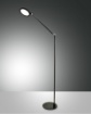 Immagine di Lampada da Terra Luce Lettura Parabola Led Orientabile Regina Nera Fabas