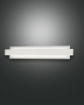 Immagine di Lampada Rettangolare Bianca da Parete Led Paralume Vetro Regolo L.60cm Fabas