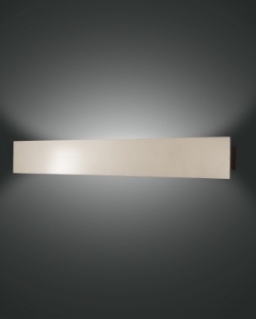 Immagine di Lampada da Parete Rettangolo Alluminio Oro Opaco Led 20w Lotus L.64,5cm Fabas 