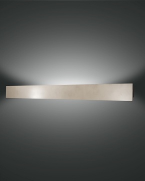 Immagine di Applique Lineare Parete Design Moderno Alluminio Oro Led 30w Lotus L.93cm Fabas