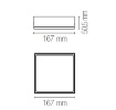 Immagine di Plafoniera Quadrata Led 22w CCT Klio Q17 Intec Light