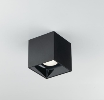 Immagine di Faretto Cubo Da Soffitto Nero Mig Led 20w CCT CRI90 Ottica 45° Intec