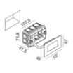 Immagine di Segnapasso Da Esterno Incasso 503 Led 2w 4000k IP65 Maga GES810N Gea Led