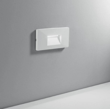 Immagine di Segnapasso Per Esterno Led 4w CCT Fissaggio Muro o Alloggio Cassetta 506 Breen Intec
