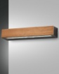 Immagine di Lampada Rettangolare da Parete Legno Teak Bi-Emissione Sopra e Sotto Hazel IP65 Fabas