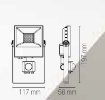 Immagine di Faro Per Esterno Led 10w CCT IP65 Con Sensore Crepuscolare Axel Intec Light