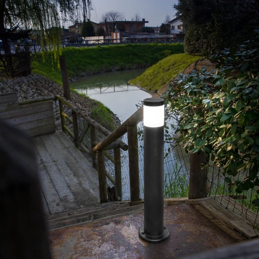Immagine di Paletto Da Giardino Cilindro 77,5cm GU10 IP65 Anti Corrosione Focus Intec