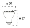 Immagine di Lampadina GU10 LED 5w 6500k Luce Bianca Fredda Ottica 100 Gradi