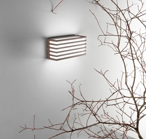 Immagine di Applique Moderna Per Esterni IP54 Led CCT 12w Griglia Dukrot Intec