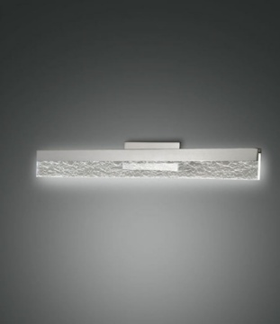 Immagine di Applique da Specchio Bagno Sinis Rettangolare Cromo Led 12w IP44 Fabas