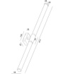 Immagine di Lampada Cromo Tubolare da Specchio Bagno IP44 Led 14w Ago L.61,5 cm Fabas