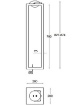Immagine di Piantana Giardino Gabbia Legno Noce Led Touch Blend IP54 Fabas