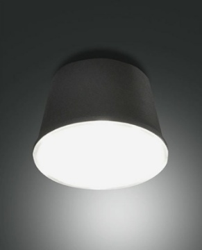 Immagine di Lampada Soffitto Cono Ricaricabile USB Esterno IP54 Led 3W Armanda Nero Ø10 cm Fabas