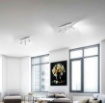 Immagine di Lampada Binario 3 Luci Led Cilindri Orientabili Da Soffitto Bianco Isyluce 758