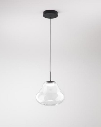 Immagine di Sospensione Design Vetro Anfora Trasparente Led 3000k/4000k Step Dimmer Deva Fabas