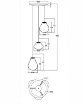 Immagine di Lampadario Rotondo Tavolo Salotto Deva 3 Paralumi Vetro Ambra Led Step Dimmer Fabas