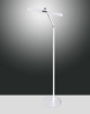 Immagine di Piantana Moderna Spot Led Dimmer CCT Orientabile Beba Bianca Fabas 