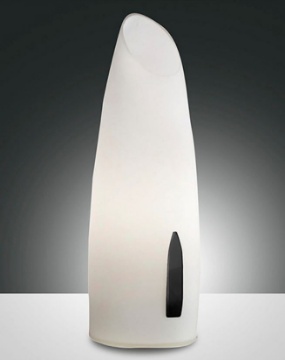 Immagine di Lumetto Decorativo Vetro Soffiato Bianco Led G9 Inclusa Touch Dimmer Victoria Fabas