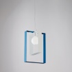 Immagine di Sospensione Duplo Rettangoli Bianco Blu Per Cameretta Bambino Be Light