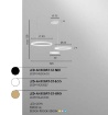 Immagine di Lampadario Decentrato Tre Anelli LED CCT 120w Per Soggiorno Moderno Akrobat Fan