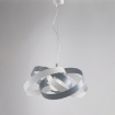 Immagine di Lampadario Moderno Camera da Letto Anelli Bianco Grigio Vertigo Be Light