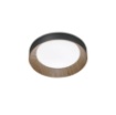 Immagine di Plafoniera Rotonda Metallo Effetto Legno Led 23w Luce Regolabile CCT Arka Fan Europe