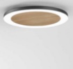 Immagine di Plafoniera Led Rotonda Nero Con Decoro Effetto Legno 35w CCT Samsara Fan Europe