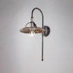 Immagine di Applique Rustica Vintage Cantina Marrone con Decoro Oro H.38 cm Be Light