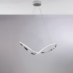 Immagine di Lampadario Moderno Forma Astratta Led Infinity Soggiorno Be Light