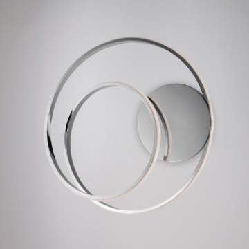Immagine di Plafoniera Cromo Design Spirale Led 45w 4500k Malena Be Light