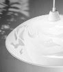 Immagine di Sospensione Lampadario Per Cucina Vetro Rotondo Alabastro Fan Europe