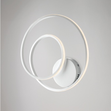 Immagine di Plafoniera Curvata Cerchio Bianco Led 45w 4500k Malena Be Light