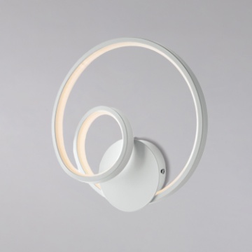 Immagine di Lampada da Parete Design Curvo Led 12w Malena Bianca Be Light