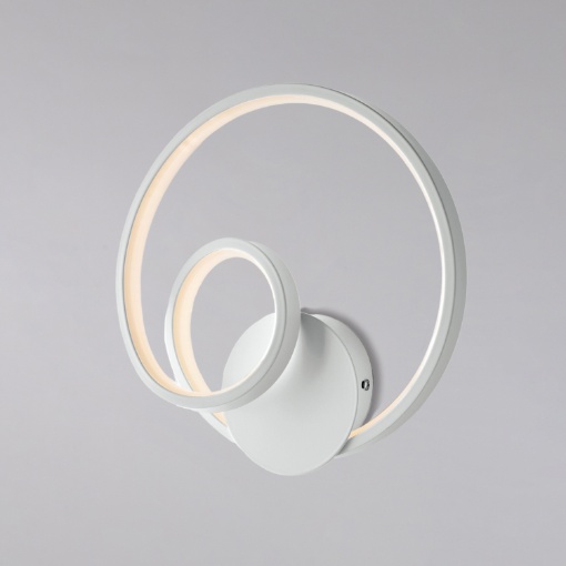 Immagine di Lampada da Parete Design Curvo Led 12w Malena Bianca Be Light