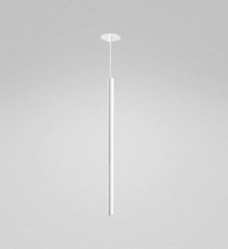 Immagine di Lampadario Da Incasso Cilindro Pendente Bianco Per Comodini Led 7w 3000k Thalassia Gea Luce