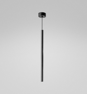 Immagine di Lampadario Pendente Per Comodino Tubo Nero Led 7w 3000k Ottica 18° Thalassia S/G Gea Luce