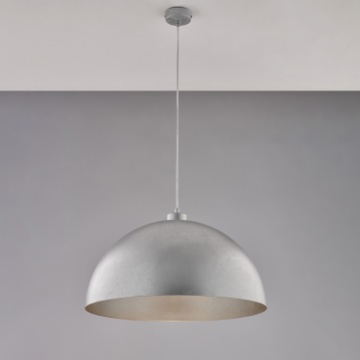 Immagine di Lampadario Campana Metallo Argento 50 cm Marcus 1xE27 Be Light