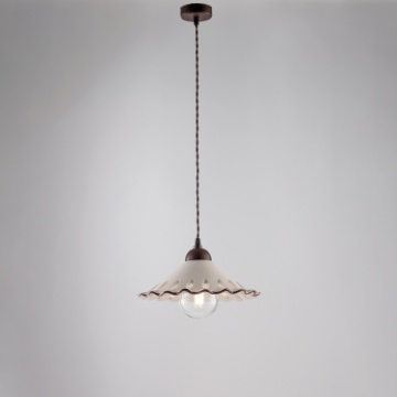 Immagine di Sospensione Effetto Ruggine Coppa Ceramica Osteria Be Light