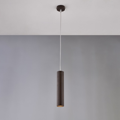 Immagine di Lampada Cilindrica Ruggine a Sospensione Dag 1xGU10 Be Light