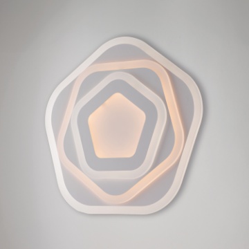 Immagine di Plafoniera Moderna Design Led CCT 3000k+4500k Sarah Bianco Be Light