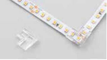 Immagine di Connettore Angolare Per Strip Led 8mm Luce Continua Intec Light