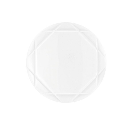 Immagine di Plafoniera Design Geometrico Bianco Led 40w Con Funzione CCT Elixir 50cm Fan Europe