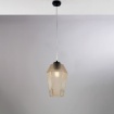 Immagine di Lampada a Sospensione Vetro Prisma Ambra Be Light